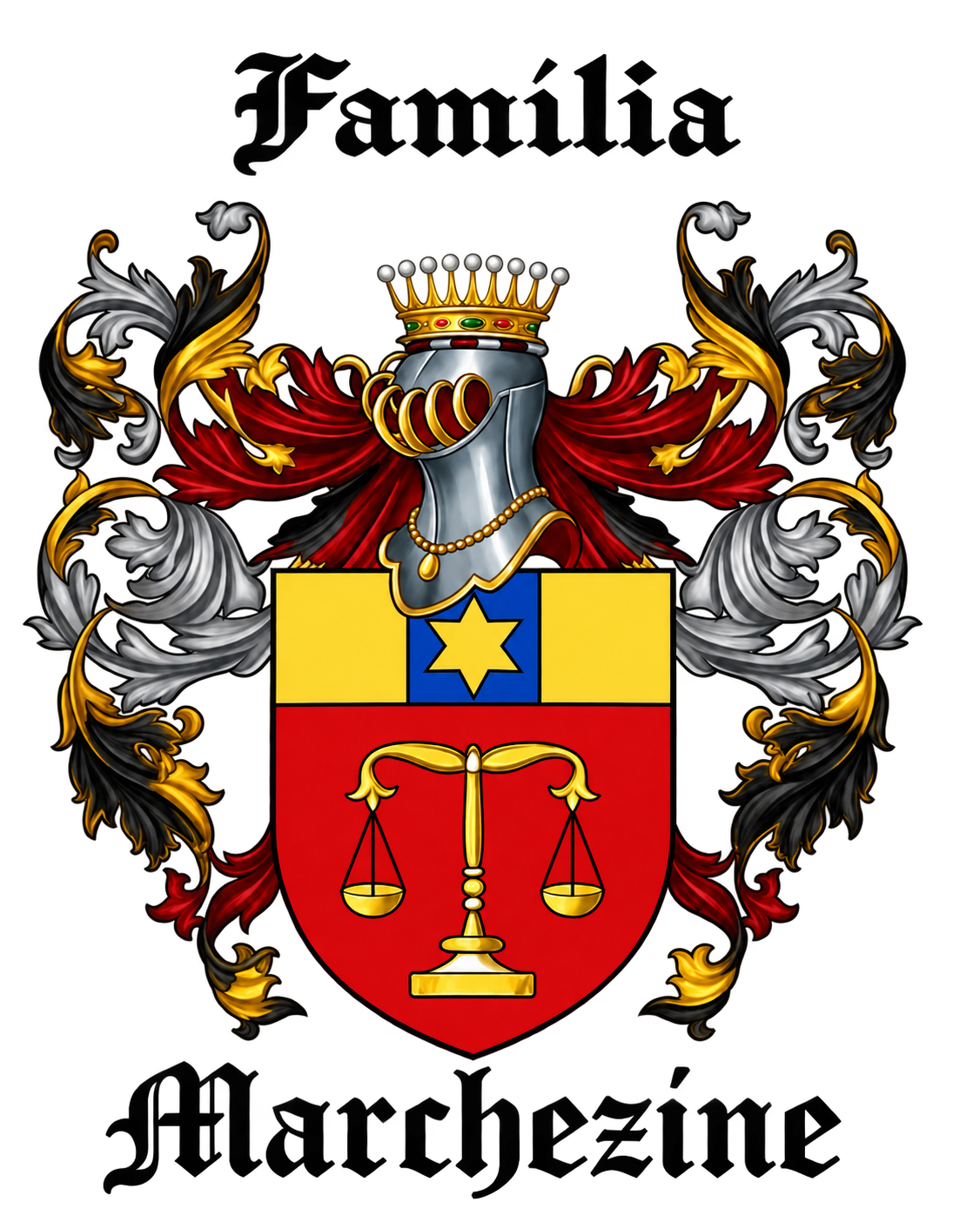 Brasão da família Marchezine