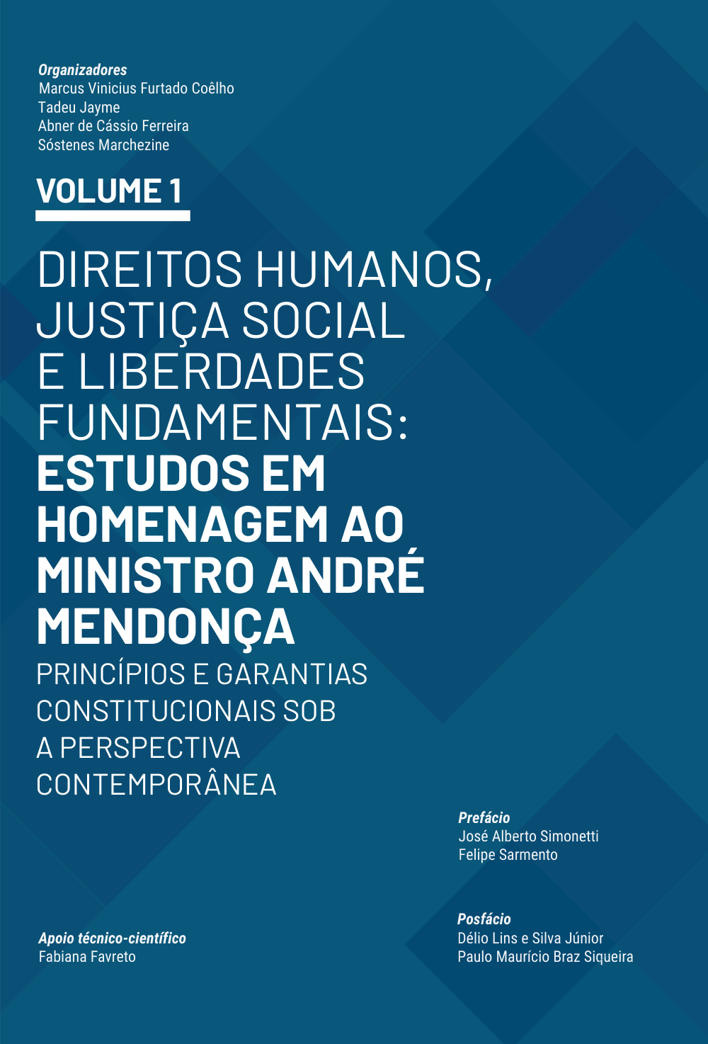Capa do volume 1 da obra em homenagem a André Mendonça