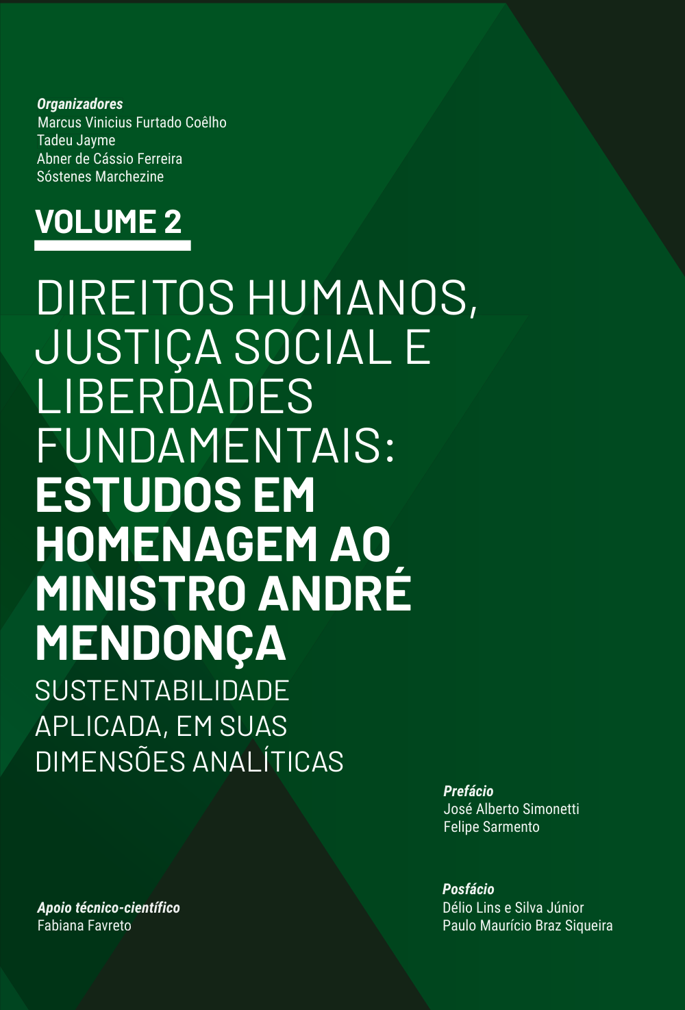 Capa do volume 2 da obra em homenagem a André Mendonça