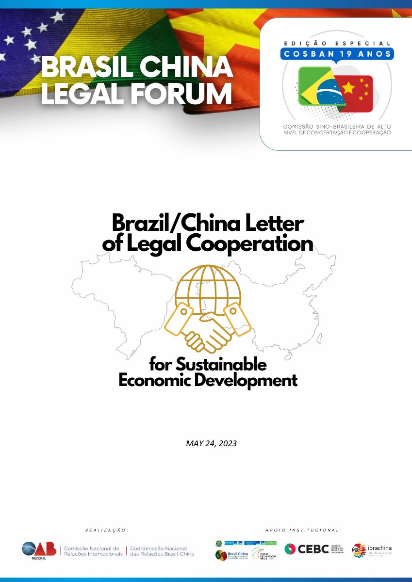 Capa da Carta Brasil–China em English
