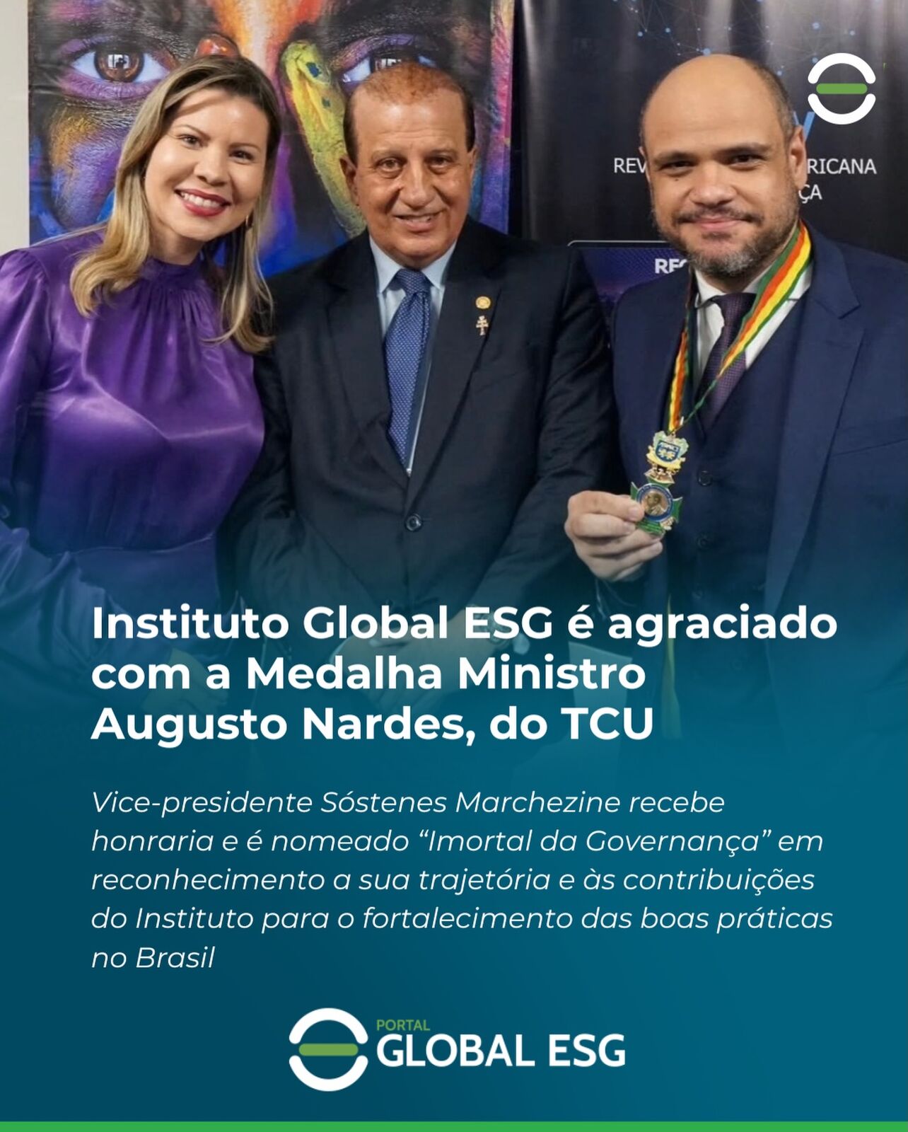 Portal Global ESG: medalha e reconhecimento na governança — imagem 1