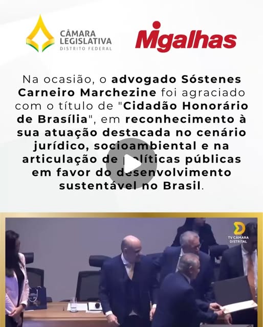 Cidadania Honorária de Brasília — imagem 1